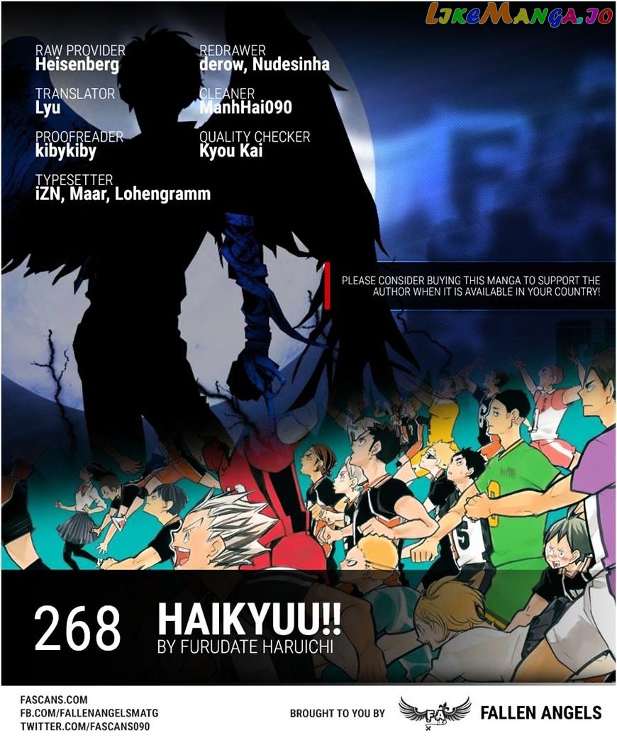 Haikyuu!!, Chapter 268 image 19